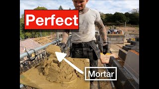 How to Make Perfect Mortar Every Time for Bricklayers Hod Carriers Must Watch [upl. by Keppel]