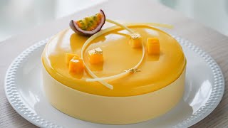 Mango Passion Fruit Mousse Cake [upl. by Stig351]