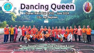 DANCING QUEEN  Line Dance  Choreo Alexis Tait SCO  June 2024  Demo LD3 Smanti Bandung INA [upl. by Kired]