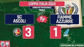 SC ASCOLI vs FIAMME AZZURRE ROMA Coppa Italia 2024 di Subbuteo Trad  Torneo a squadre  Finale [upl. by Areis296]