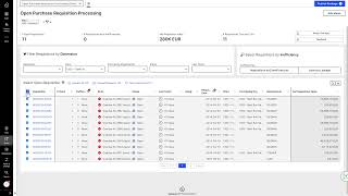 Demo  WT23 Open Purchase Requisition Processing [upl. by Mcmahon]