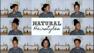 8 Quick and Easy Hairstyles for 4C Natural Hair [upl. by Halueb508]