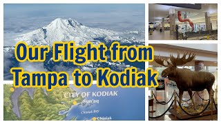 Kodiak Alaska Vlogs Apr 2024  Flight from Tampa to Kodiak [upl. by Pratte]