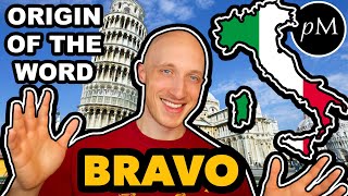 Where does quotBravoquot come from Etymology of the Italian word quotBRAVOquot [upl. by Ezri]