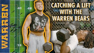 Training With the Warren Bears in California  High School Football Team Workout [upl. by Lokkin]