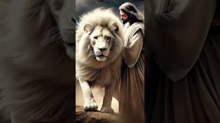 Jesus with the White Lion edit fe shorts jesus lion [upl. by Gnuj402]