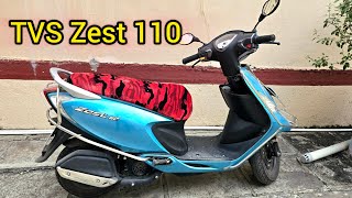 TVS Zest 110 Review Top Speed  TVS Scooty Zest 110 Review [upl. by Daigle]