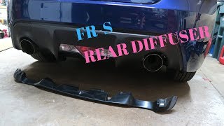 FRSBRZ Rear Diffuser Install [upl. by Nawad]