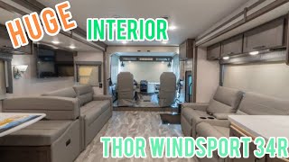 2023 Thor Windsport 34R  35 Class A  HUGE Interior [upl. by Nyraf5]