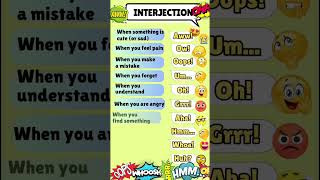 Interjection in English  Expressive English  What is Interjection interjections interjection [upl. by Jillian551]