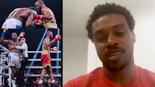 “Fought 5 ppl 3 Blind Judges amp REF” — Errol Spence Jr Reacts to Carlos Adames vs Julian Williams [upl. by Hannus]