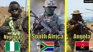 Nigeria VS South Africa VS Angola  Military Power Comparison 2024 [upl. by Marra]