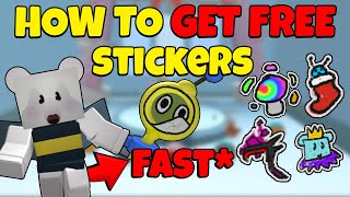 How To GET RAINBOW Stickers FAST in Bee Swarm Simulator Free [upl. by Lolly]