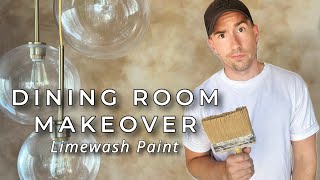 This DID NOT go as planned  TwoTone Limewash Paint  DINING ROOM MAKEOVER [upl. by Ytsenoh642]