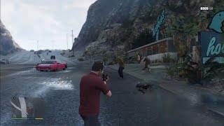 GTA V  Story mode  Hookies  Bar defended [upl. by Ytsim]