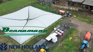 Pumping the slurry Kerkin Contractors Bennamanns clean energy slurry pit [upl. by Strauss]