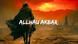 Allhau Akber Arabic Nasheed  Slowed Reverb lyrical nocopyrightmusic [upl. by Darbie]