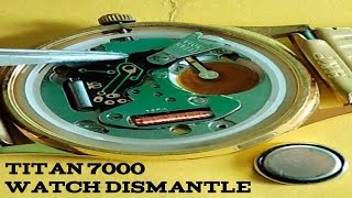 Titan 7000 day amp date watch dismandle videos titan watch service titan watch trending [upl. by Llerahc]