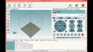 Repetier Host、３Dプリンターのテスト、動作確認 part 1 [upl. by Hairej]