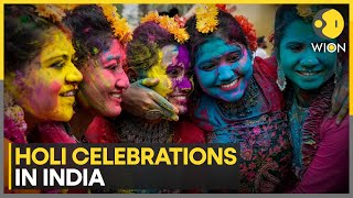 Holi Celebrations 2024 How the festival of colours is celebrated across India  WION [upl. by Yddeg]