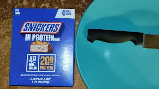 Snickers Hi Protein Bars Review Walmart Item [upl. by Ellehsim]