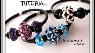 Tutorial Pandorina con Superduo Twin Beads Bicono Swarovski 4 mm Rocailles  DIY Beaded Bead [upl. by Ole]