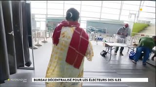 Référendum  forte mobilisation à Nouméa dans le bureau décentralisé pour les électeurs des îles [upl. by Lednic619]