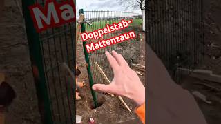 Doppelstabmattenzaun diy [upl. by Joyan]