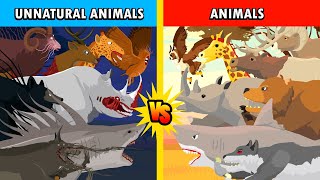 Unnatural Habitat Animals vs Animals  Unnatural Habitat Animals Animation [upl. by Analad]