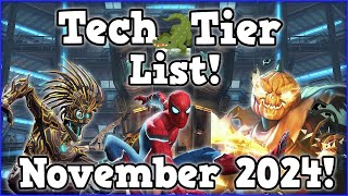 Tech Tier List November 2024  Marvel Contest of Champions [upl. by Nidia]