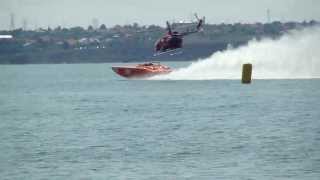 amazing speed boat vs helicopter [upl. by Curcio]