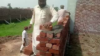 Mason laborer doing building construction  Amazing Building Construction Video M Abubakar Saeed 99 [upl. by Arde]