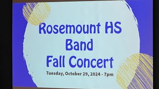 Rosemount High School Fall Band Concert  Chamber Winds October 2024 [upl. by Hnahc178]