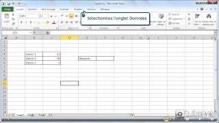 Comment utiliser le solveur déquation avec Excel 2010 [upl. by Novanod]