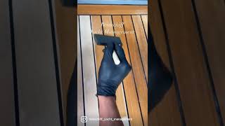 Yacht teak deck sealing yacht mallorca maintenance teak deck semco superyacht palma [upl. by Trinity49]