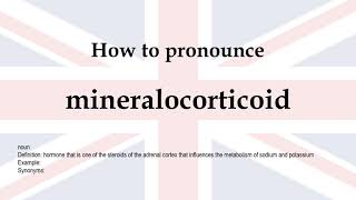 How to pronounce mineralocorticoid  meaning [upl. by Iormina443]