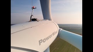 Wiatraki łódzkie PowerWind Wola Raciborowska [upl. by Theola927]