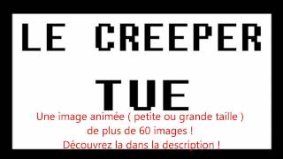 Minecraft  GIF quotLe creeperquot  image animée [upl. by Neelyt393]