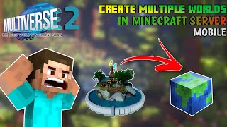 Multiverse core Minecraft Plugin Tutorial  How to Create Multiple Worlds in your Minecraft Server [upl. by Yelehsa]