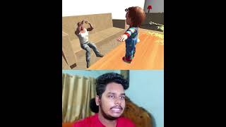 Chucky Attack On Franklin 😭  Indian Bike Driving 3D  Funny Story therifanio shorts [upl. by Elacsap]