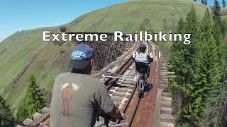 Extreme Railbiking Part 1 Life is Like a Mountain Railway Rail Bikes on Abandoned Railroads [upl. by Groscr194]