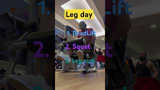 Leg day glutes workout deadlift squat leg curl hamstring workout shorts gym short reels [upl. by Allerie]