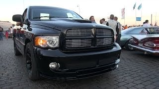 All black Dodge Ram SRT10 Viper Powered V10 Monster Truck [upl. by Aeiram]