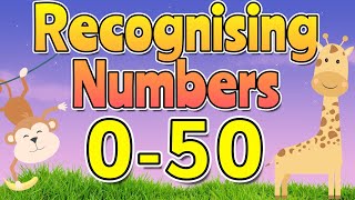 RECOGNISING RANDOM NUMBERS 050  😊 Learn to Read amp Write Numbers 0 to 50  Miss Ellis [upl. by Sinnylg]