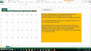 Kalender Maken met Excel VBA [upl. by Barnabas490]