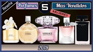 5 Mejores Perfumes De Mujer Mas Vendidos 🤑al Momento 2018 [upl. by Korb824]