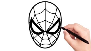 HOW TO DRAW SPIDERMAN EASY STEP BY STEP [upl. by Civ8]