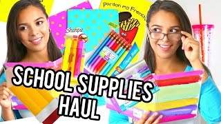 Back to School Supplies Haul 2015  Giveaway [upl. by Sapphire987]