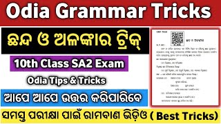 ଅଳଙ୍କାର  Alankar Tricks  Alankar Tricks in Odia  Alankar Tricks Class 10  Alankar Odia Grammar [upl. by Sternick]