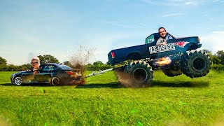 Jarrache ma M5 v10 avec mon MONSTER TRUCK [upl. by Nesnej]